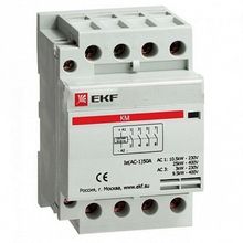 Модульный контактор  КМ 3P 20А 400 230 AC |  код.  km-3-20-40 |  EKF