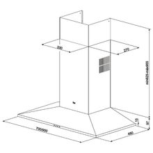 TEKA Вытяжка Teka TIKAL DSS 985 INOX