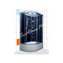 Душевая кабина LEADER D 1202 R M black FM