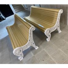 Скамейка чугунная «НЕСКУЧНЫЙ САД» (2,0 м (три опоры) (140 кг.))