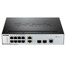 Коммутатор l2 управляемый 10-port management l2 gigabit switch 8-port 10 100 1000 base (d-link) dl-dgs-3000-10tc a1a