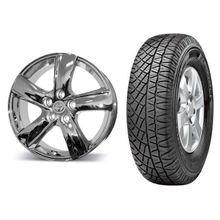 MICHELIN MICHELIN LATITUDE CROSS 102H 225 65R17(б у в отличном состоянии, в комплекте с литыми хромированными дисками на Toyota RAV4)