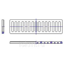 Решетка дождеприемника чугунная 750х200 мм