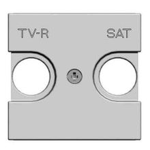 ABB Лицевая панель ABB Zenit розетки TV-R-SAT серебро 2CLA225010N1301 ID - 260654