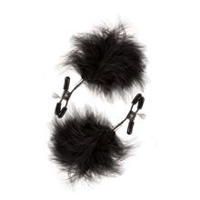 Зажимы для сосков с пухом FEATHERED NIPPLE CLAMPS (108290)