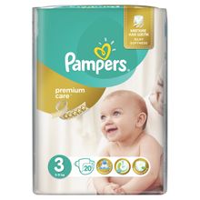 Pampers Premium Care Midi 5-9 кг 20 шт