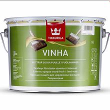 ТИККУРИЛА Винха база VVA белая кроющий антисептик для деревянных фасадов (9л)   TIKKURILA Vinha base VVA кроющая защита для деревянных фасадов (9л)