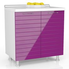 Любимый Дом Кухня Анастасия тип 3 Ежевика 724.806.806 Стол с распашными дверьми 80 см. ID - 287099