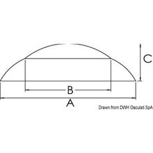 Osculati S.S down lighter 7 12V20+5W, 13.402.07