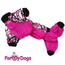 Розовый комбинезон из нейлона ForMyDogs для такс девочек розовый FW280-2015 F