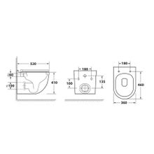 Унитаз подвесной безободковый OWL Eld Cirkel-H OWLT190101 с сиденьем DP микролифт