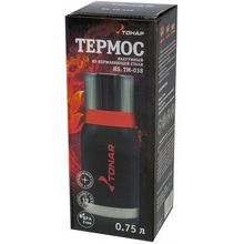 Тонар Термос (HS.TM-038) 750ML черный (2 крышки-кружки) TONAR