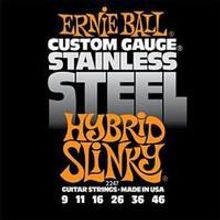 P02247 Hybrid Slinky Steel Комплект струн для электрогитары, сталь, 9-46, Ernie Ball