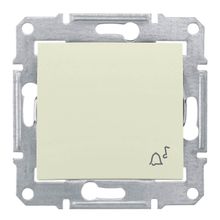 Schneider Electric Выключатель кнопочный Звонок Schneider Electric Sedna IP44 10A 250V SDN0800347 ID - 242228