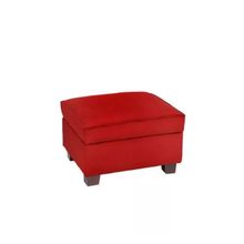 Мебельстория Пуф Барро-2 Красный велюр ID - 310517