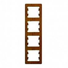 Рамка 4 поста GLOSSA, вертикальная, сиреневый туман |  код. GSL001408 |  Schneider Electric