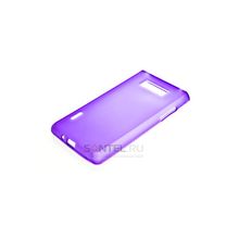 Силиконовый чехол для LG L7 P705 фиолетовый в тех.уп.
