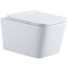 Унитаз подвесной Aquanet Rimless Tavr 2.0 W с сиденьем микролифт