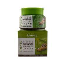 Крем для лица увлажняющий с улиточным муцином FarmStay Visible Difference Moisture Cream Snail 100мл