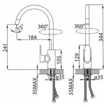 Смеситель Milardo Dover DOVSB00M05