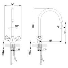 Смеситель Lemark plus Flame LM1005C для раковины