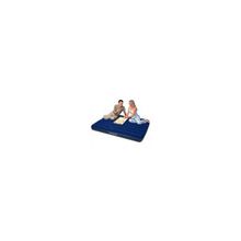 Матрас надувной флокированный INTEX "Royal", 152х203х22 см, синий, 68759