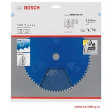 Bosch Пильный диск Expert for Aluminium 235x30x2.6 1.8x80T по алюминию (2608644107 , 2.608.644.107)