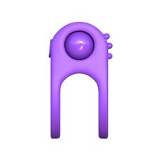 Pipedream Эрекционное кольцо с подхватом мошонки Silicone Duo-Ring (фиолетовый)