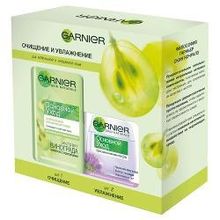 Набор для лица Garnier Основной уход Очищающий тоник для лица, 200 мл+ крем для лица Увлажнение нон-стоп, 50 мл