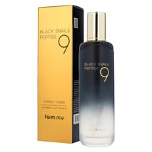 Тонер омолаживающий с комплексом из 9 пептидов FarmStay Black Snail & Peptide9 Perfect Toner 120мл