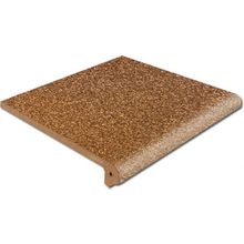 Клинкерная плитка ступень фронтальная Exagres Stone Peldano Fiorentino Brown 33х33