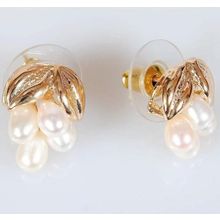 Серьги с жемчугом "4 жемчужины"