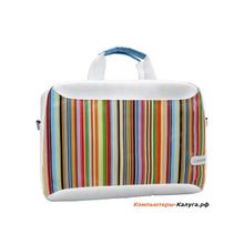Сумка для ноутбука CANYON + Stripes Key Chain для Laptop 13.3, White with Color Stripes, (SBCNLNB13S)