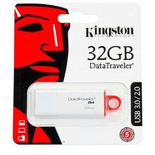KINGSTON USB 3.1 3.0 2.0  32GB  DataTraveler G4  белый c красным BL1