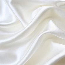 Портьерная ткань Сатен Шелк Бело-молочный