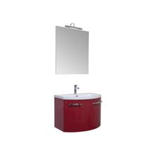 Aquanet Мебель для ванной Римини 75 (бордо) - HC-027 светильник Нота 40,50,58,75 (300 мм) хром