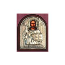 Икона Иисуса Христа Спасителя, ЮЛ (серебро 960*) в рамке Классика