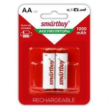 Аккумулятор AA SmartBuy HR6-2BL 1000мА ч Ni-Mh, 2шт, блистер (SBBR-2A02BL1000)