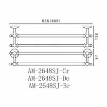 Art&Max Полотенцедержатель Antic Crystal AM-2648SJ-Cr