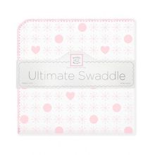 SwaddleDesigns Ultimate Jax & Hearts розовая