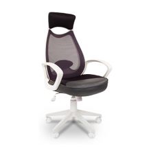 Кресло для руководителя Chairman 840 серый белый