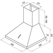 Каминная вытяжка Maunfeld Retro С 60 White