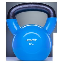 STARFIT Гиря виниловая DB-401, синяя, 12 кг