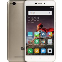 Смартфон Xiaomi Redmi 4A 16Gb Gold (1.4GHz, 2GbRAM, 5"1280x720 IPS, 4G+WiFi+BT+GPS, 16Gb+microSD, 13Mpx, Andr)