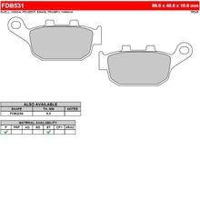 FERODO Тормозные колодки FERODO FDB531P