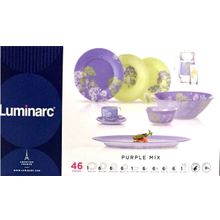Столовый сервиз Luminarc PURPLE MIX & MATCH 46 предметов 6 персон ОАЭ N4799