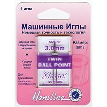 Hemline Машинные иглы - двойные.