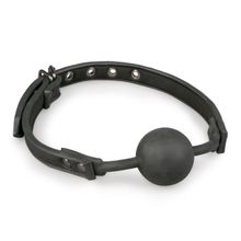 EDC Черный кляп-шар Easytoys Ball Gag With Silicone Ball (черный)