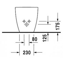 Биде напольное Duravit Happy D.2 2259100000