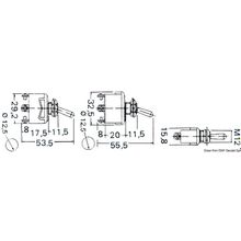 Osculati Toggle switch (ON)-OFF-(ON) 6 terminals, 14.925.06